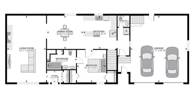 01-6254-27 Main Level Floor Plan