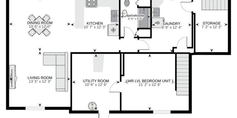 03-6254-29 Lower Level Floor Plan