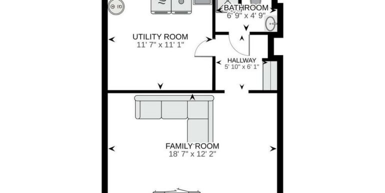 01-1247-24 Lower Level floor plan